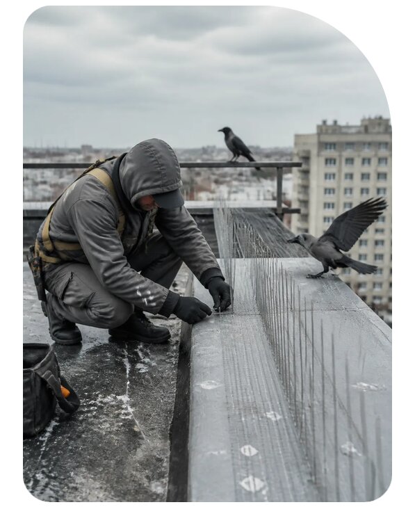 Защита от ворон под ключ в Лобне по цене от 5163 р. | Сенат-Лбн